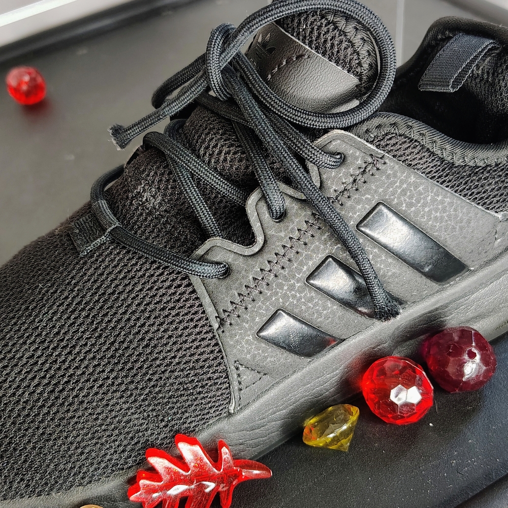 Adidas Kids Black Mesh Sneakers